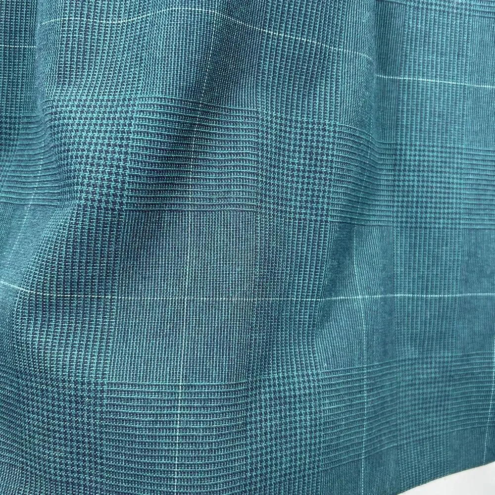 Worthington Teal Plaid Skirt Suit Set